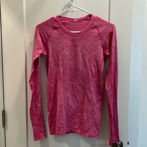 Pink Lululemon Long Sleeve